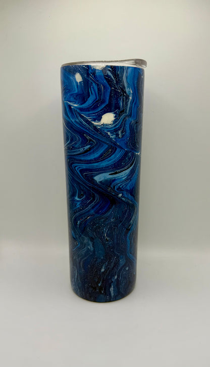 30oz Blue Hydro Dip Tumbler