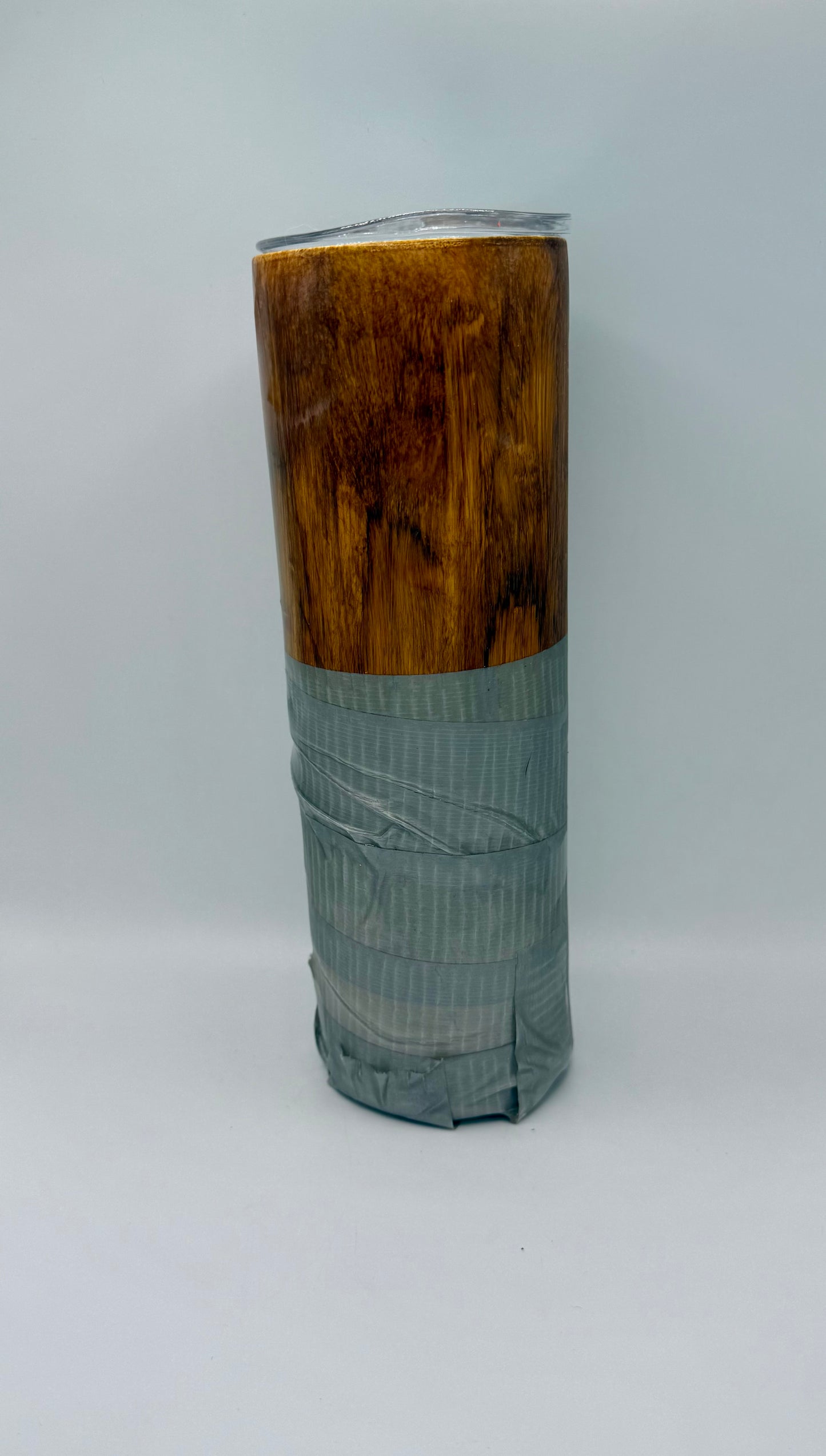 Duct Tape Wood Design Tumbler