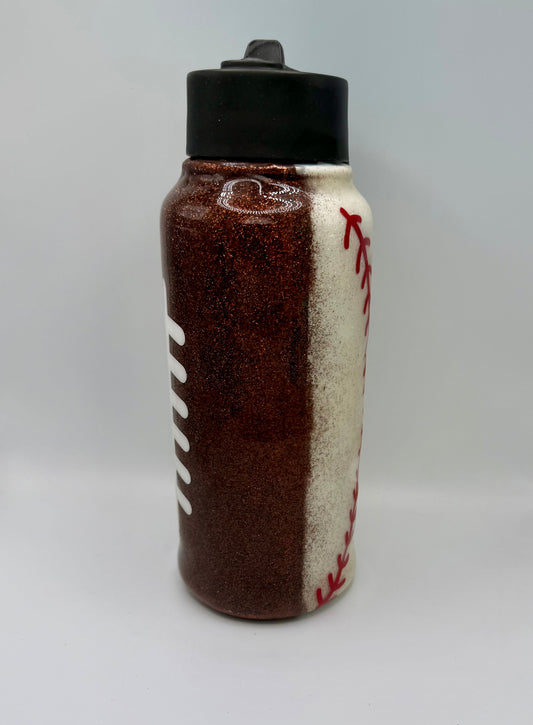 40oz Football/Baseball Tumbler