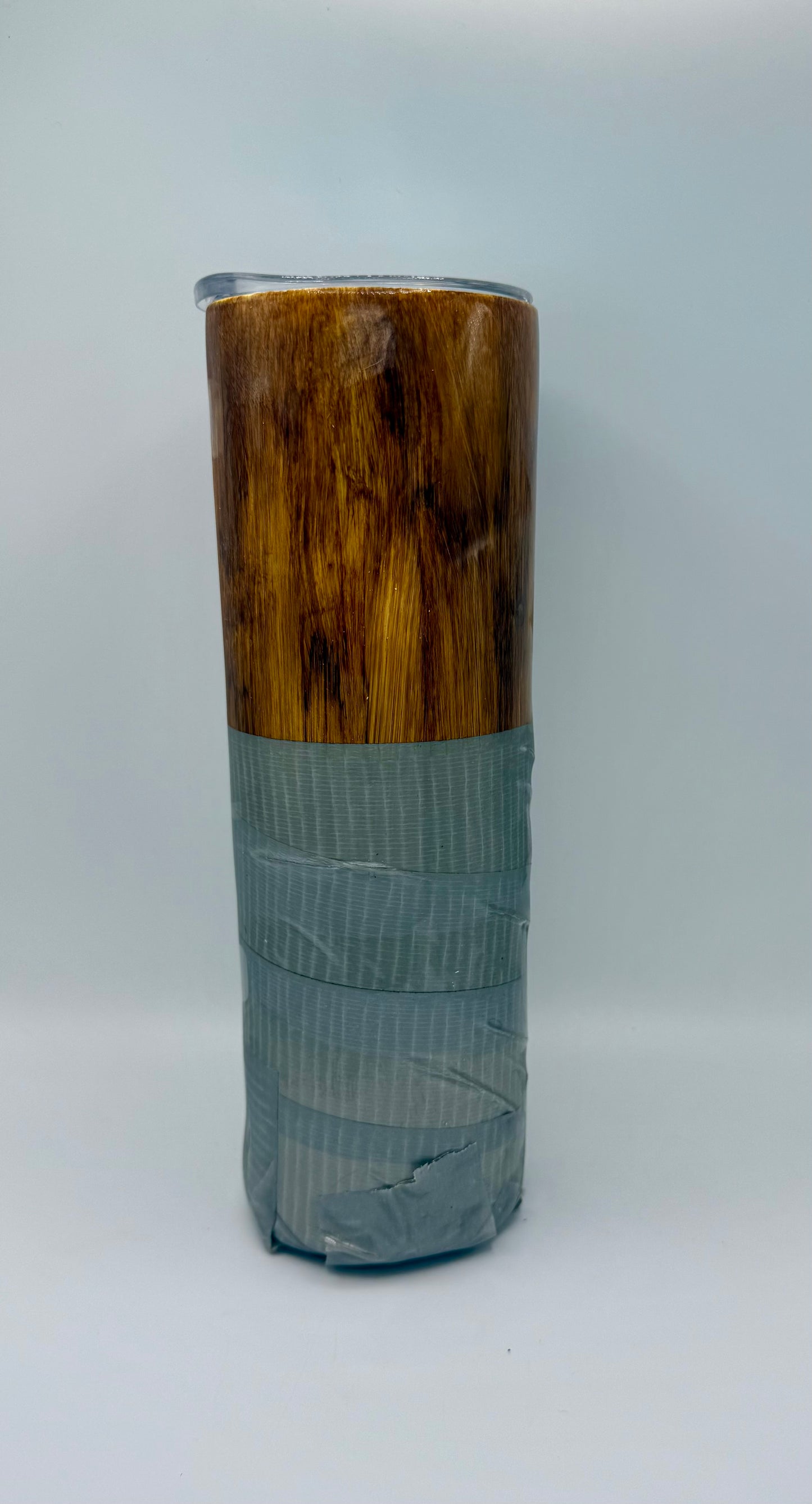 Duct Tape Wood Design Tumbler