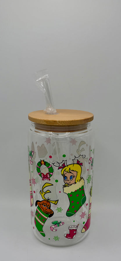Grinchy Stockings 16oz tumbler