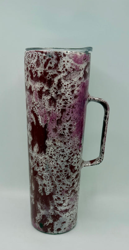 30oz Red & White Beach Tumbler