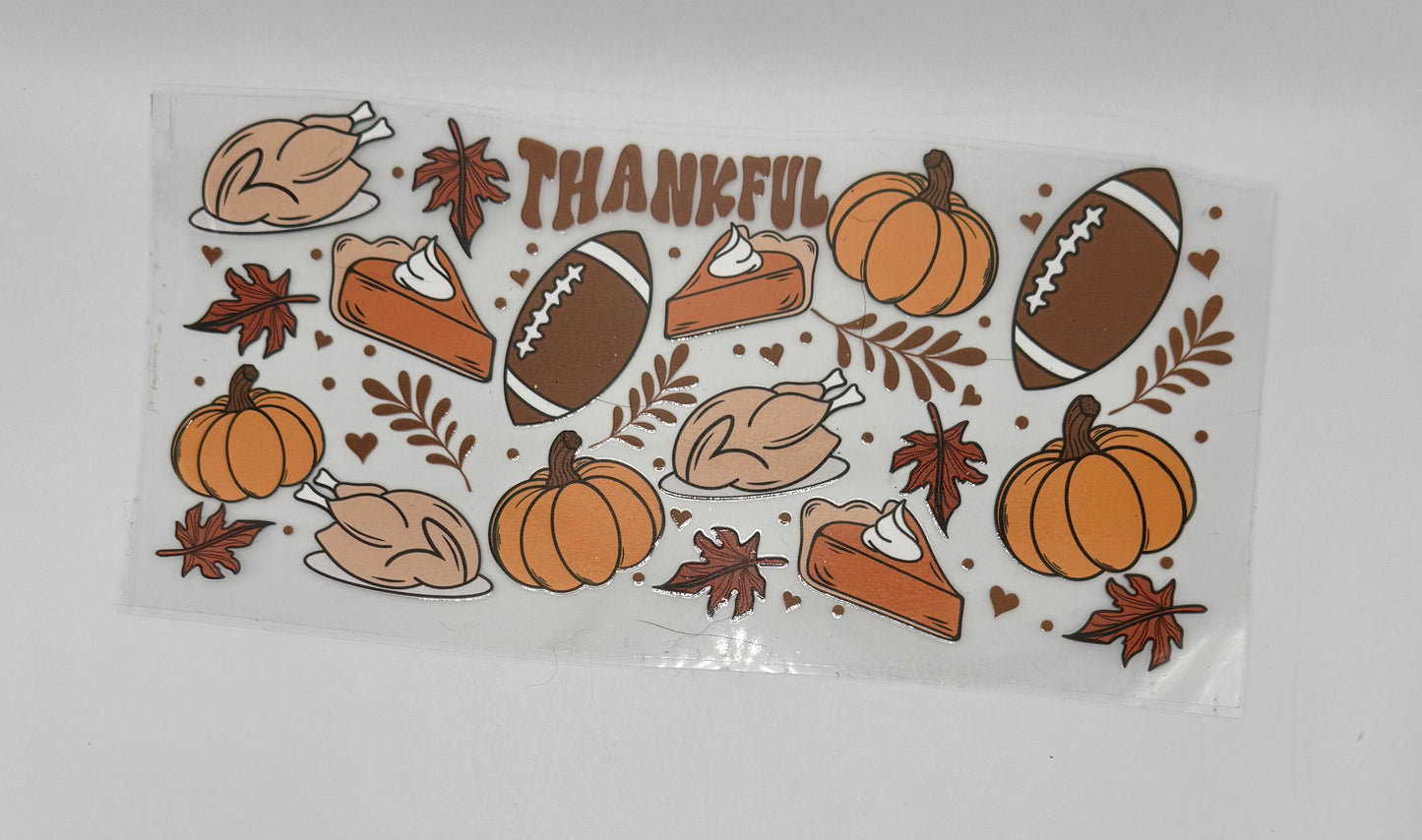 Thanksgiving Football UV DTF Wrap