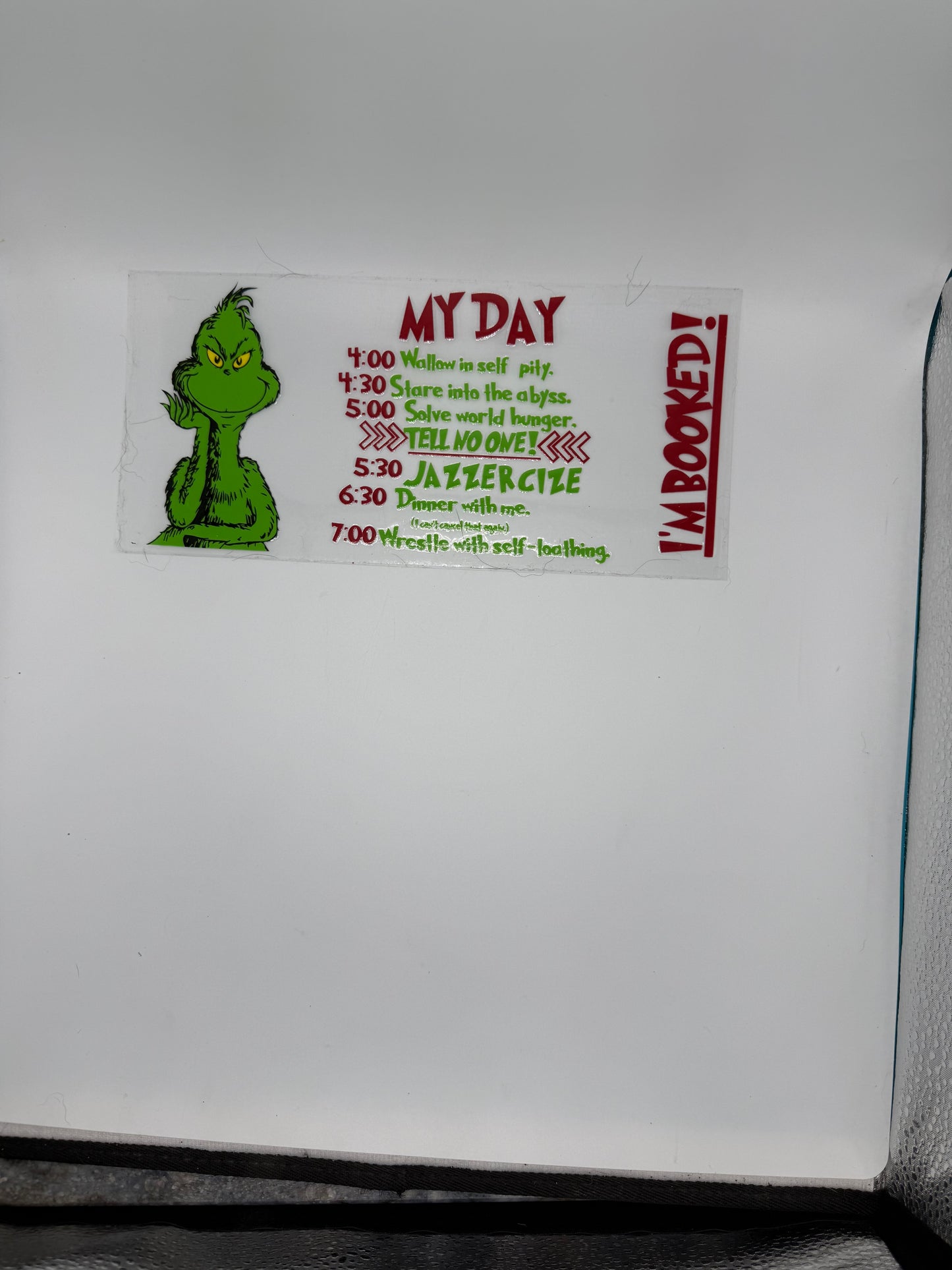 I’m Booked UV DTF Wrap