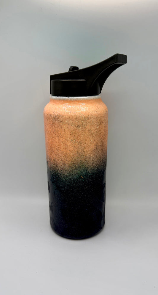40oz peach & Navy Blue Tumbler