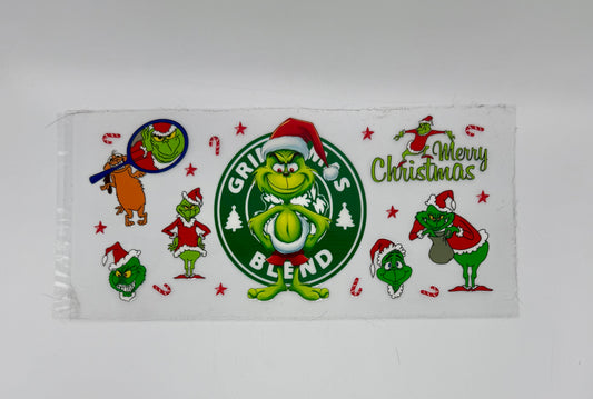 Grinchmas Blend UV DTF Wrap