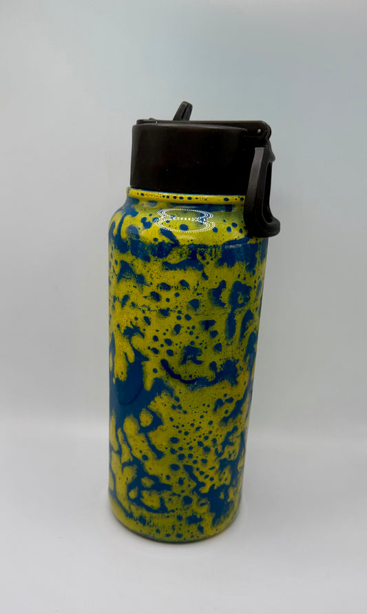40 oz Blue & Yellow Beach Tumbler