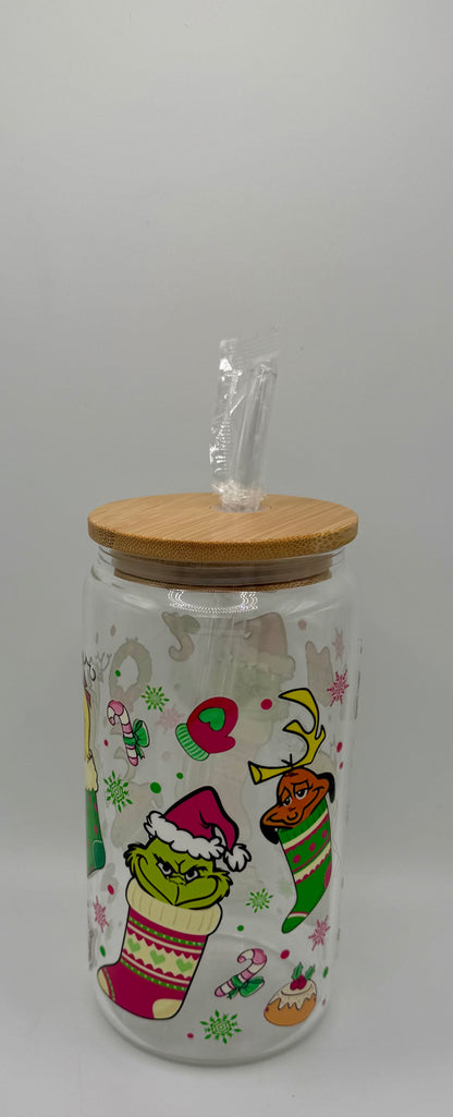 Grinchy Stockings 16oz tumbler