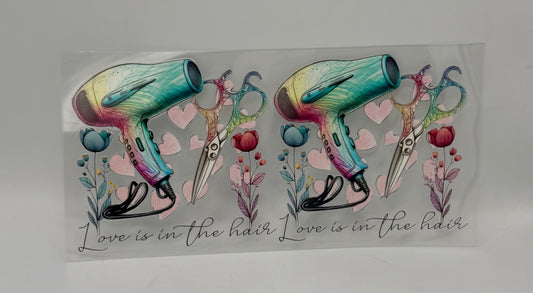 Love Is In The Hair UV DTF Wrap