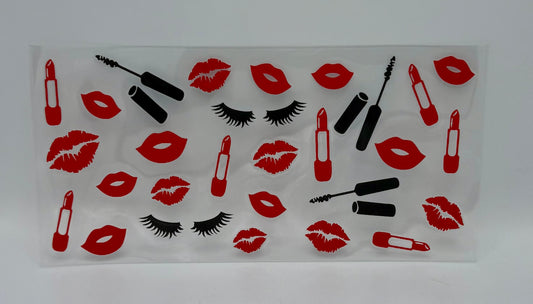 Lashes & Lipstick UV DTF Wrap