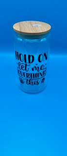 Overthink This 16oz glass