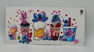 Stitch Love Drinks UV DTF Wrap
