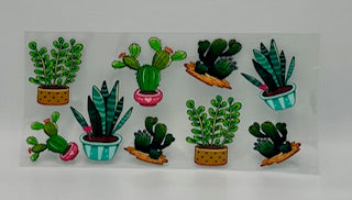 Succulents UV DTF Wrap